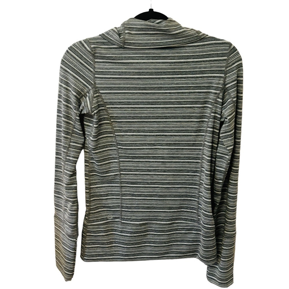 Lululemon Stride Jacket Grey Purple Striped Size 6 - Picture 3 of 9